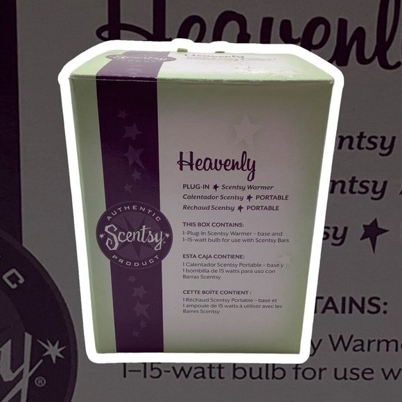 Scentsy Warmer Heavenly Angel Plug-In Cream And Gold Retired 2010 Nightlight - Picture 13 of 15